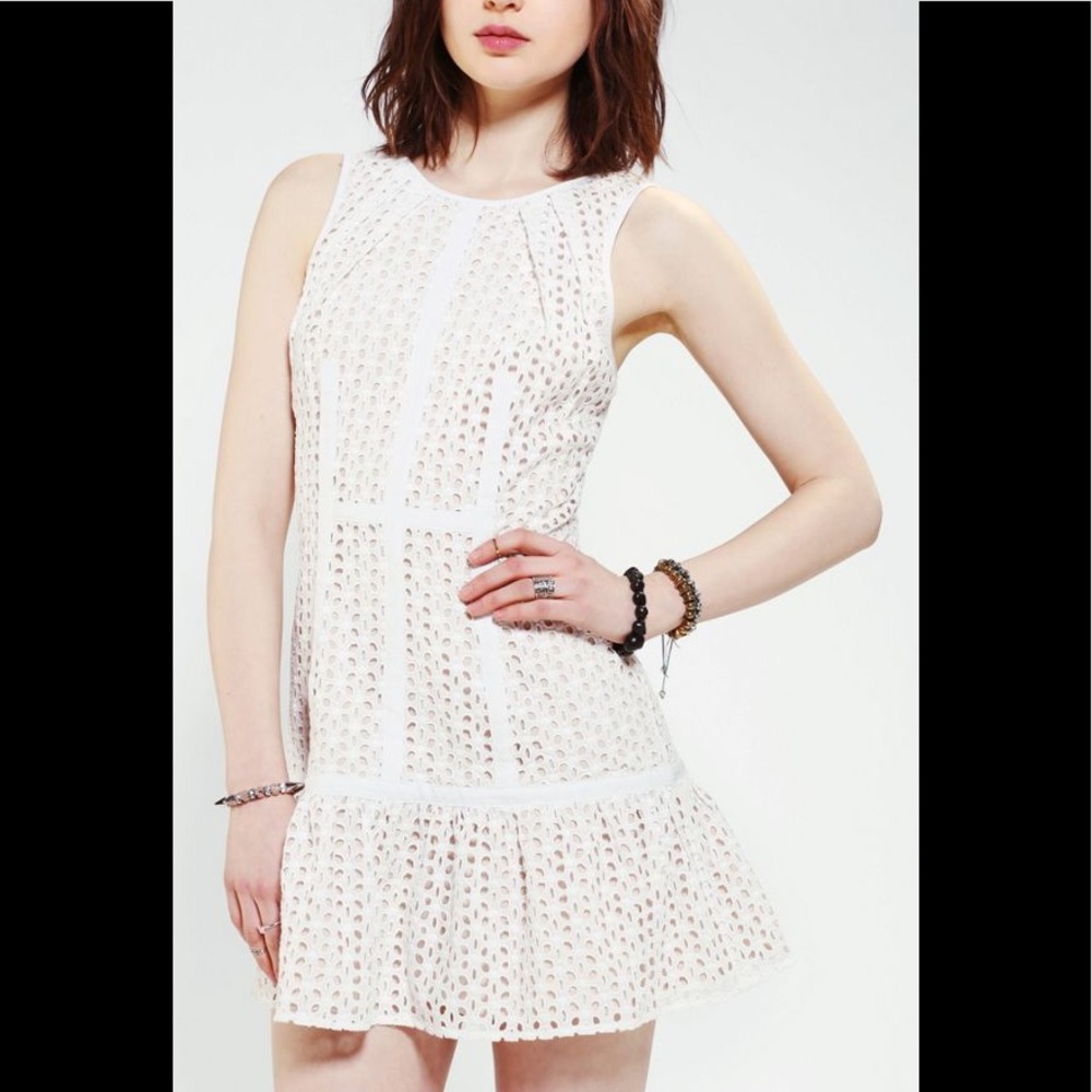 Urban Outfitters White Eyelet Dress